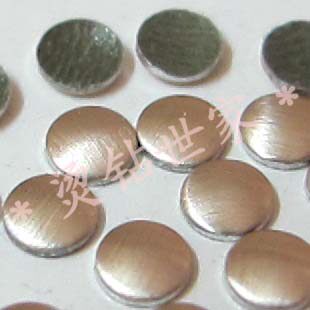 亚光杏色韩国进口平片/韩国平片/铝片/柳丁/烫片/diy服饰材料