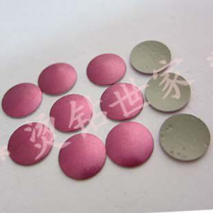 亚光玫红平片 韩国进口平片/韩国平片/圆形铝片/柳丁/烫片