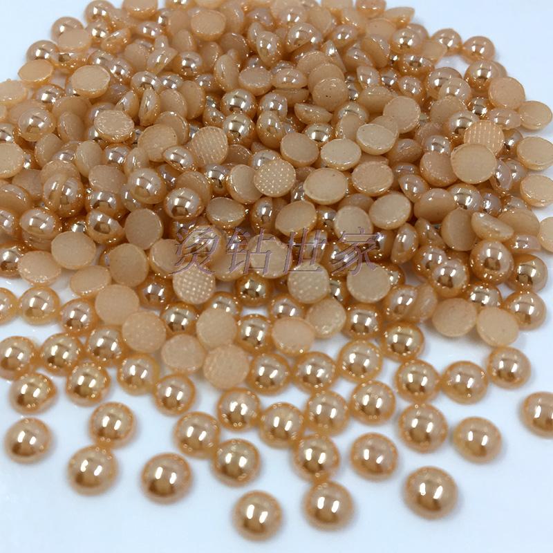 陶瓷燙鉆 彩金 陶瓷鉆 半圓珍珠/美甲 DIY手工材料/燙片仿進(jìn)口