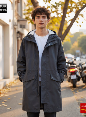 班尼路男装风衣连帽休闲拉链外套
