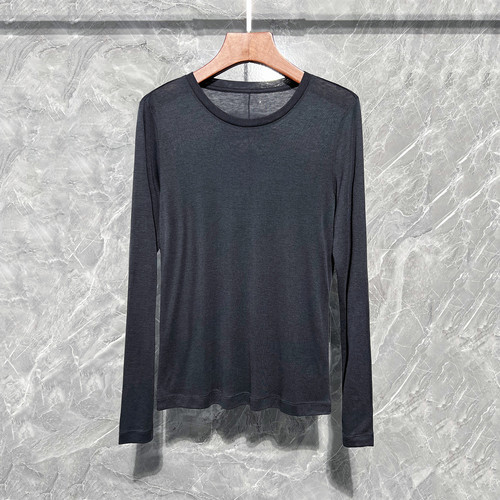 深圳南油早秋天丝长袖打底衫女