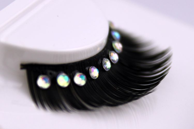 厂家直销新娘婚纱艺术镶钻假睫毛