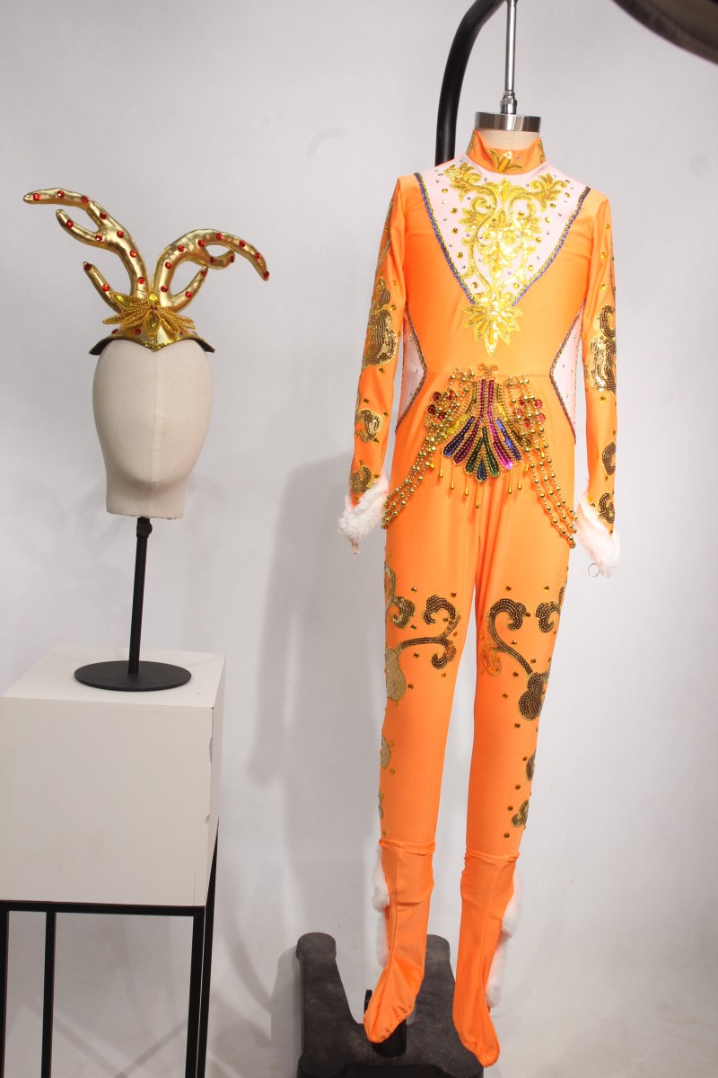 儿童舞蹈小鹿亲亲演出服桃李杯成人女子独舞舞蹈服装动物精灵定做