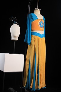 儿童古典舞蹈松石涧意演出服装 独舞艺考级国风表演服飘逸大摆裙