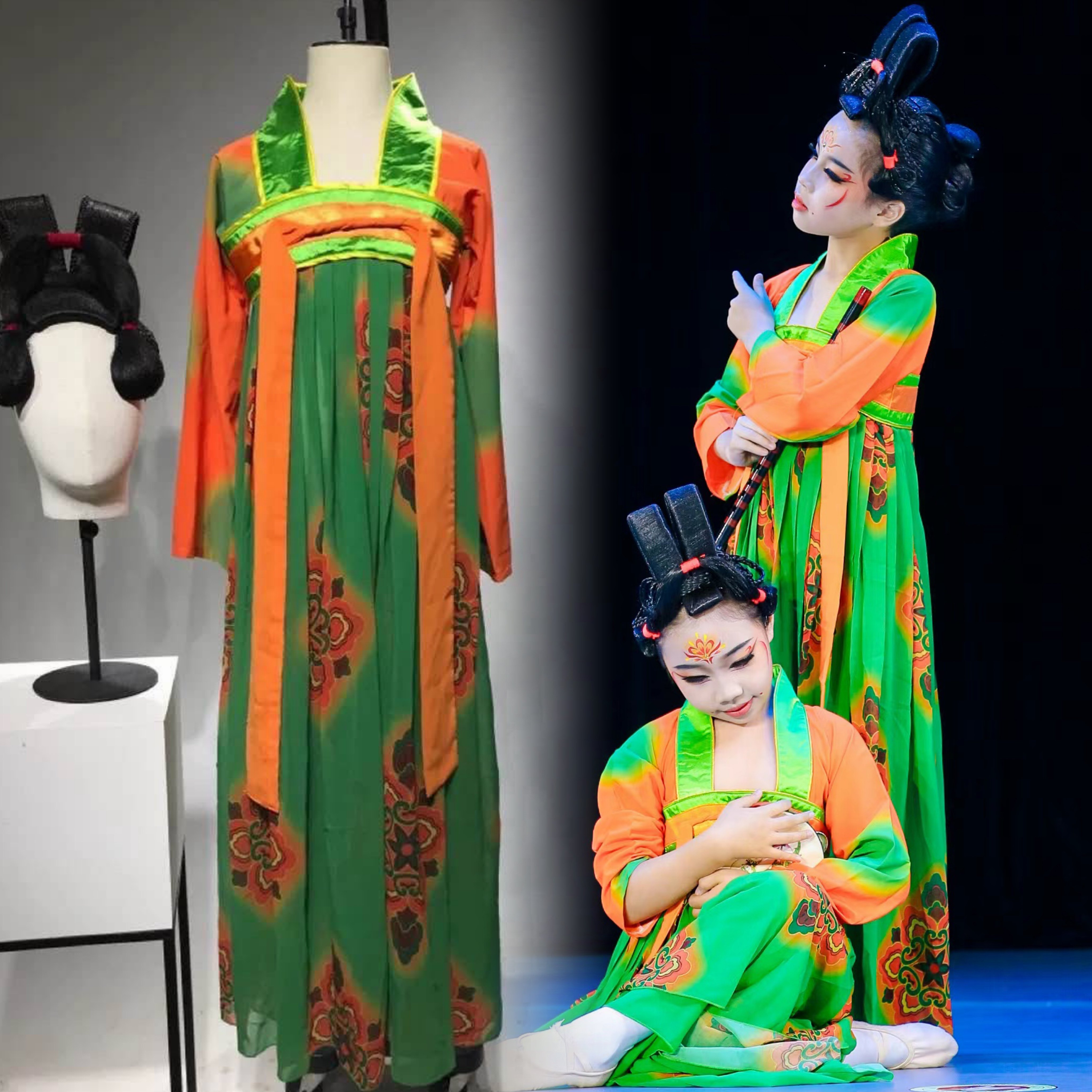 成人女子剧目服唐宫夜宴盛宴舞台演出服唐朝宫廷侍女襦裙国风汉服
