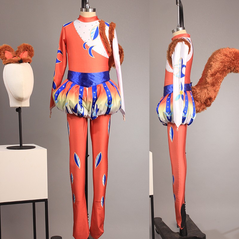 儿童舞蹈演出服装排排坐吃果果