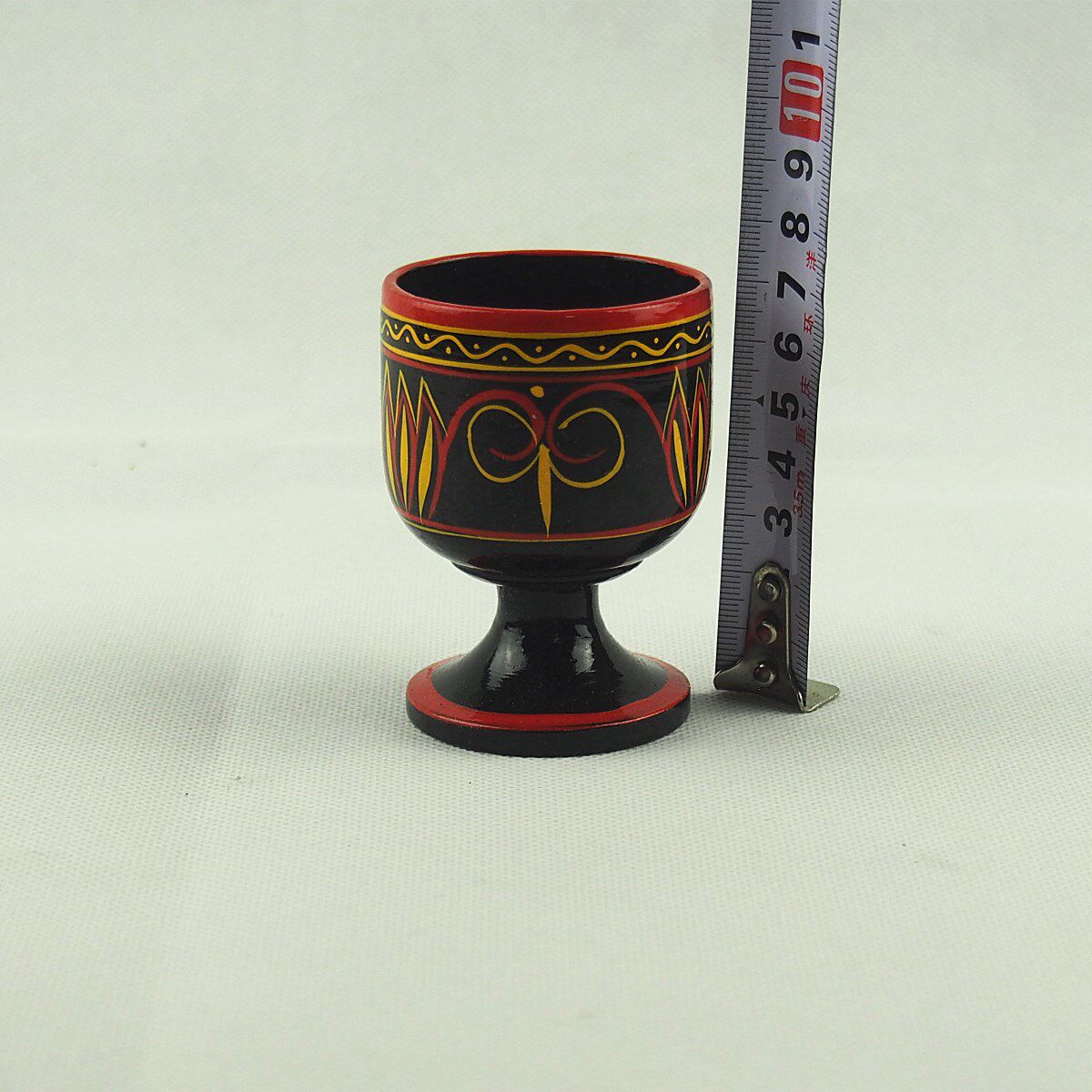两件包邮四川西昌凉山特产彝族漆器酒杯摆件传统手工制作文玩