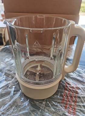 苏泊尔破壁豆浆料理机配件SP613S/SP613SA原装全新加热搅拌玻璃杯