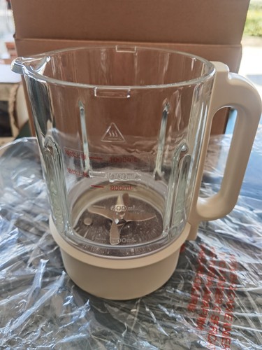 苏泊尔破壁豆浆料理机配件SP613S/SP613SA原装全新加热搅拌玻璃杯