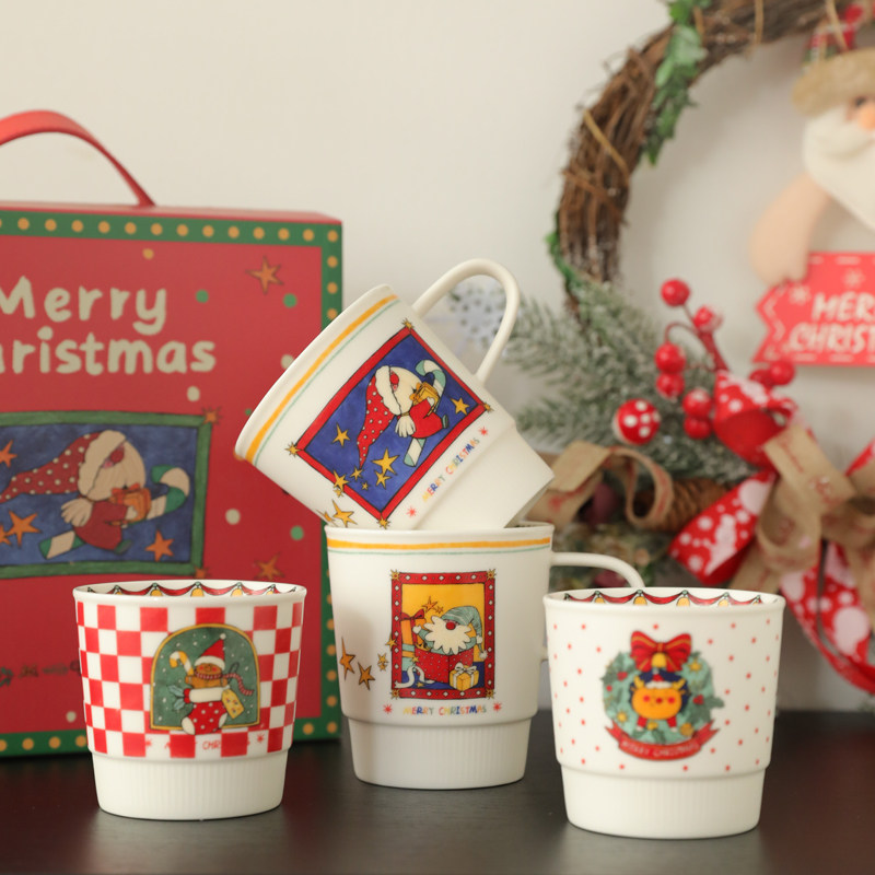 北欧圣诞节陶瓷马克杯