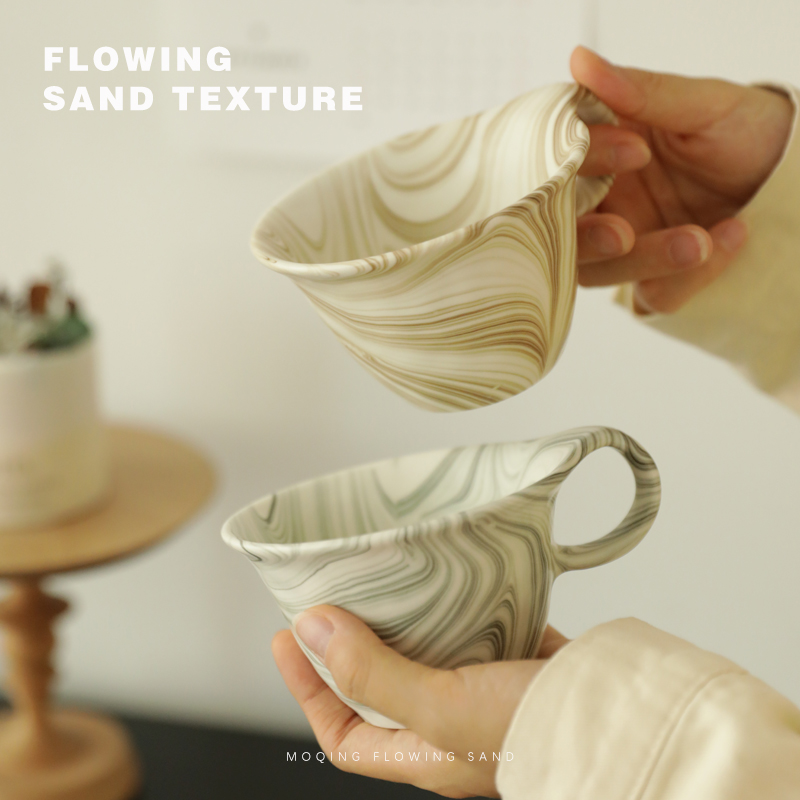 ins大理石纹情侣马克杯对杯