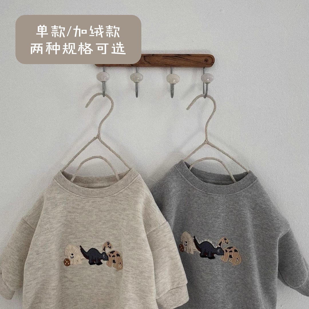 秋款圆领长袖宝宝爬服三角哈衣