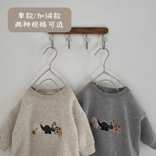 秋款圆领长袖宝宝爬服三角哈衣