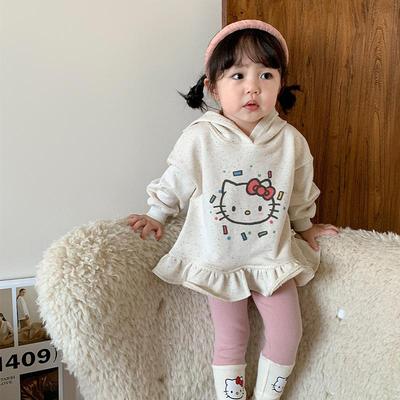 婴儿女童卫衣024秋季新款儿童套装2韩版中长款裙子宝宝衣服可爱