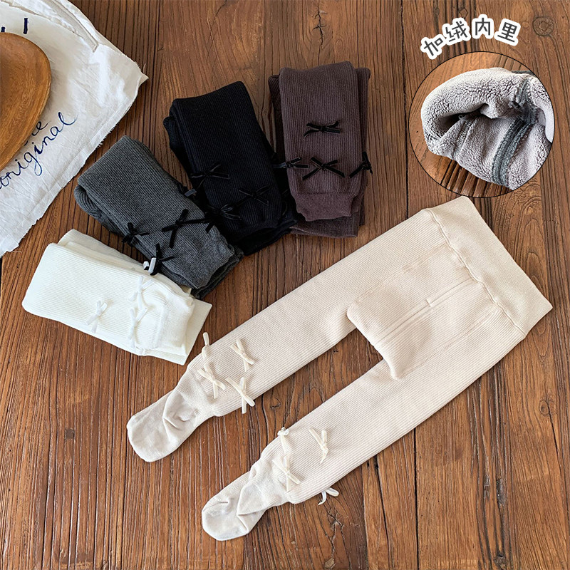 秋冬新款蝴蝶结洋气婴幼儿女童打底裤袜加绒连袜裤女宝宝保暖袜子,童装/婴儿装/亲子装,裤子,淘宝优惠券,粉丝福利购,淘宝优惠卷