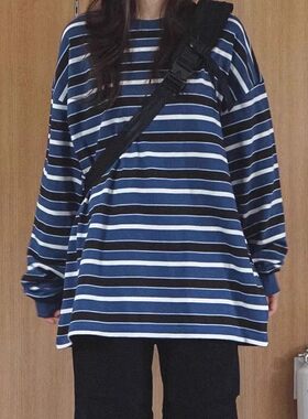 韩国代购男女款学院风长袖T恤衫