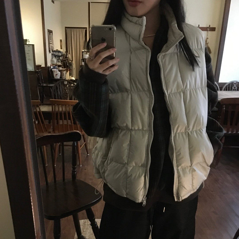 ANAN韩国东大门代购立领宽松休闲男女棉马甲保暖休闲时尚高档外套,男装,常规马甲,淘宝优惠券,粉丝福利购,淘宝优惠卷