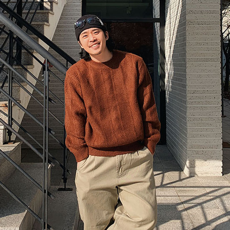 韩国代购宽松休闲针织衫2件包邮