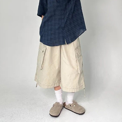 韩国代购宽松百慕大短裤2件包邮