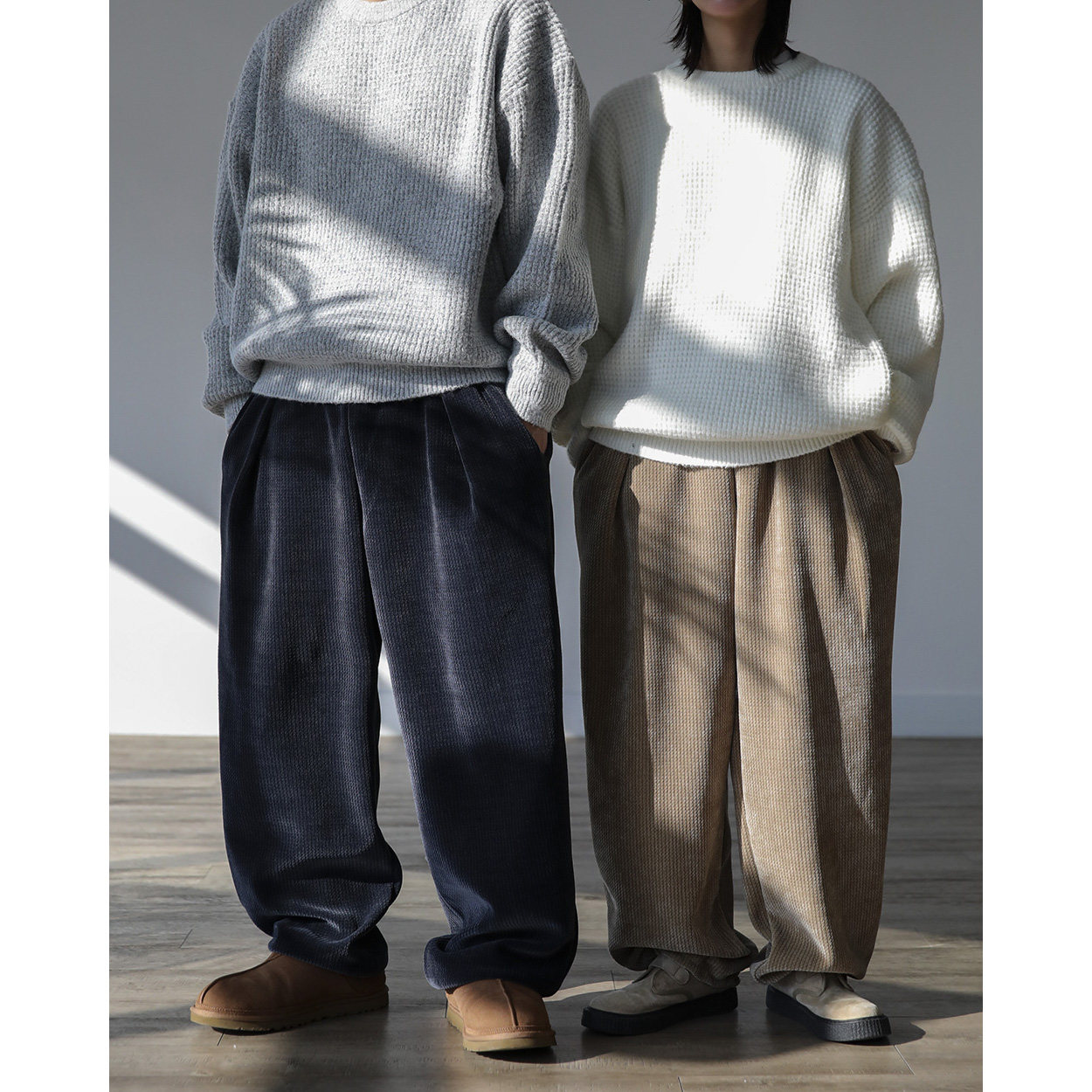 韩国东大门代购秋冬时尚男女款灯芯绒百搭可束脚运动休闲裤慢跑裤,男装,休闲裤,淘宝优惠券,粉丝福利购,淘宝优惠卷