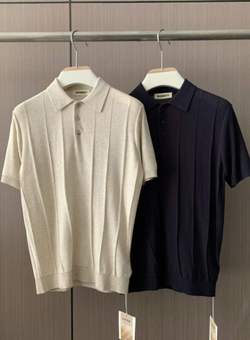 韩国东大门代购SIGNIGT夏季高品宽松休闲轻熟百搭短袖针织T恤衫男