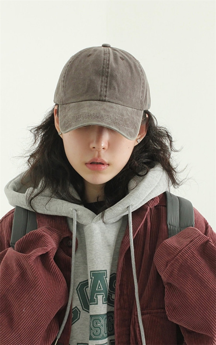 韩国代购男女four season washed cotton cap四季水洗潮流鸭舌帽