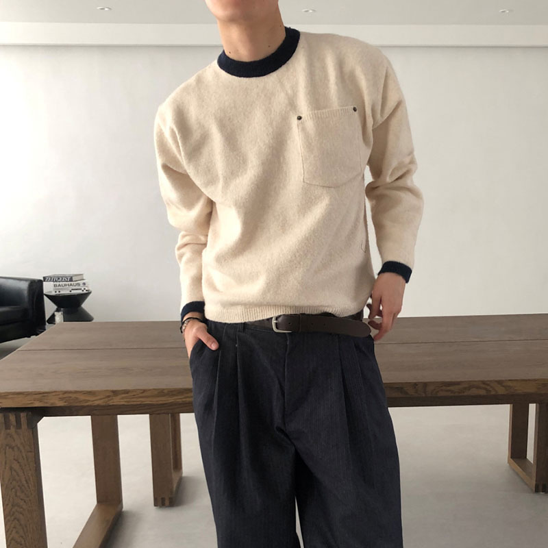 韩国代购短款长袖针织衫2件包邮