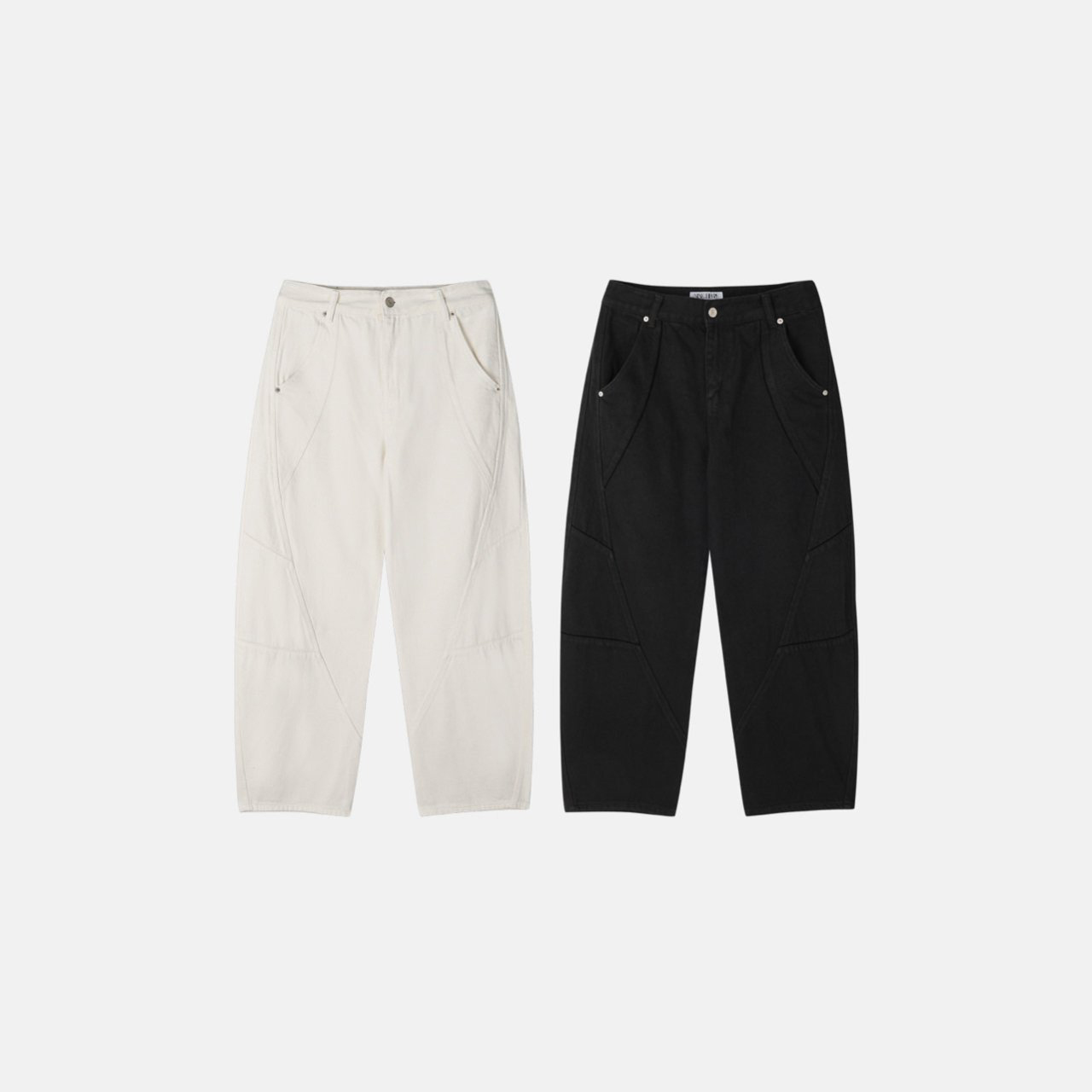 韩国代购高档斜纹棉百搭牛仔裤