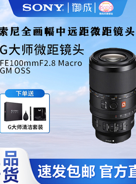 索尼（SONY）FE 100 F2.8 GM OSS全画幅微单微距镜头新款包邮速发
