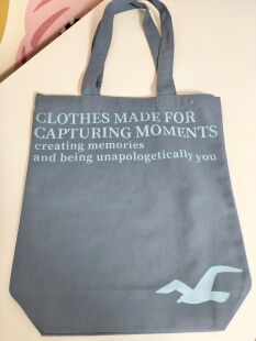 满88包邮 Hollister海鸥帆布包