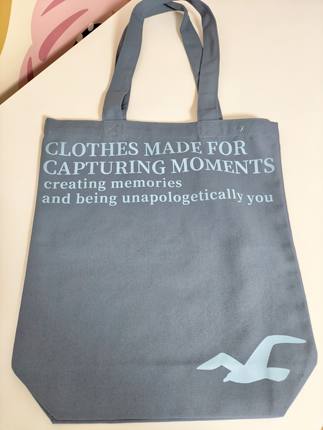 满88包邮 Hollister海鸥帆布包