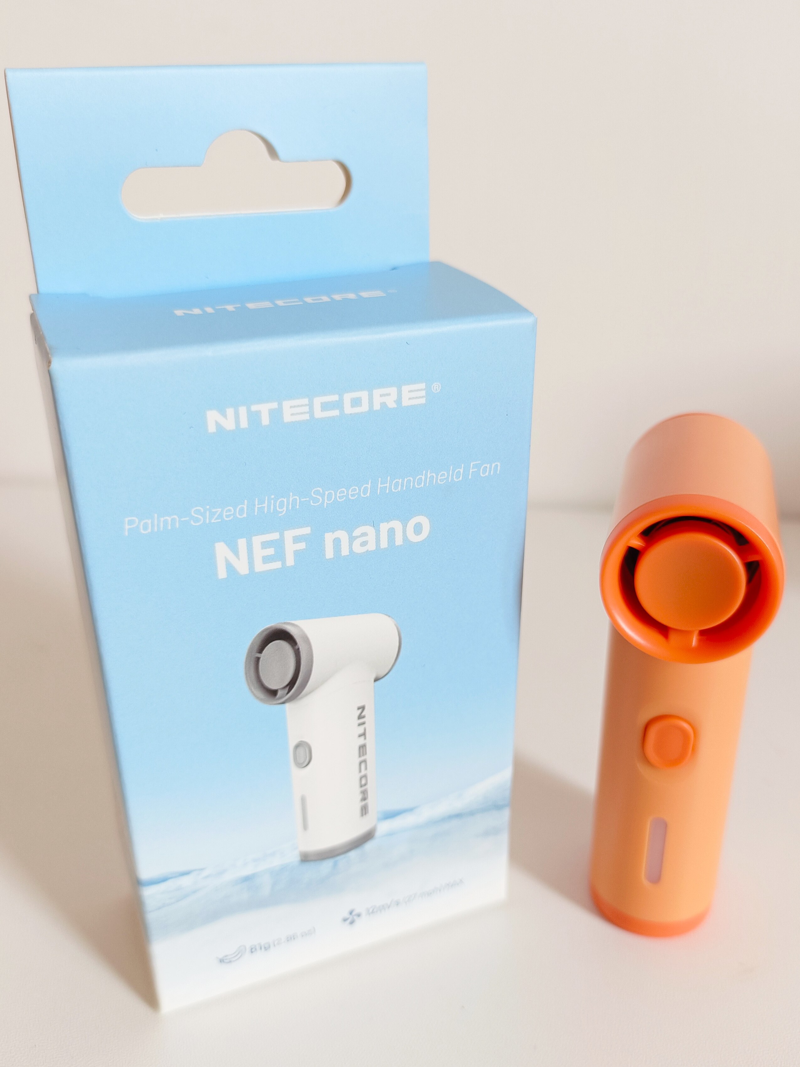 NITECORE奈特科尔手持高速风扇usb轻量化迷你露营暴力风扇NEFnano