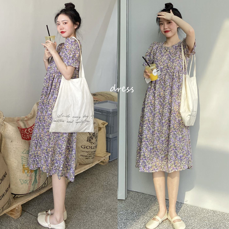 Real price small floral long dress