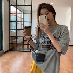 Real price lazy style loose short sleeve T-shirt