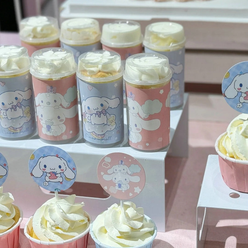 玉桂狗甜品台装饰生日推推乐贴纸