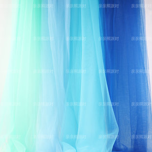 彩色百搭瑞士纱婚庆布高密度派对装饰餐桌布优质潮流网纱背景布