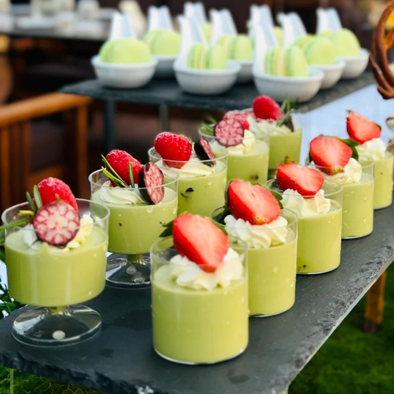 圆形慕斯杯甜品台小酒杯布丁杯