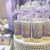 户外布置婚礼紫色梦幻莫奈油画风格 饰推推乐贴纸插件 派对甜品台装