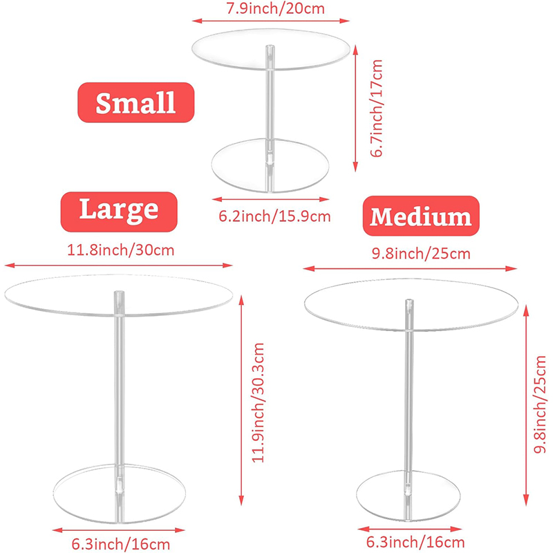 亚克力圆盘甜点茶歇台展示架子