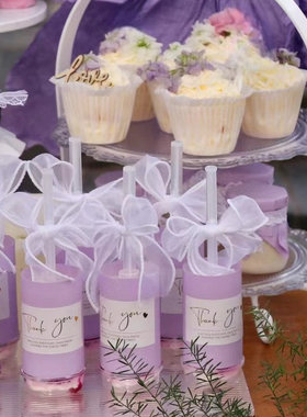 紫色婚礼甜品台推推乐蝴蝶结纸杯蛋糕装饰wedding摆件慕斯杯贴纸