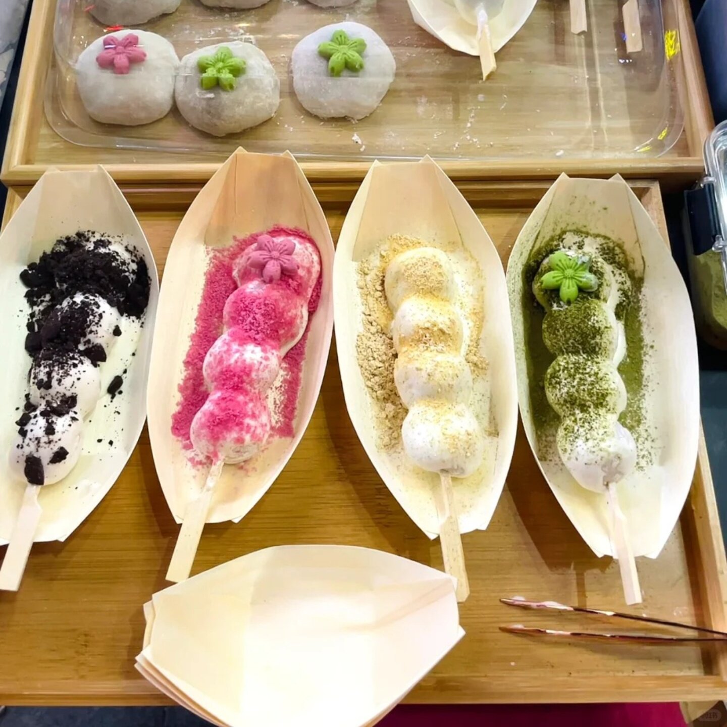 一次性木皮船冷菜摆盘装饰船型包装盒中式甜品点心端午粽子船托盘