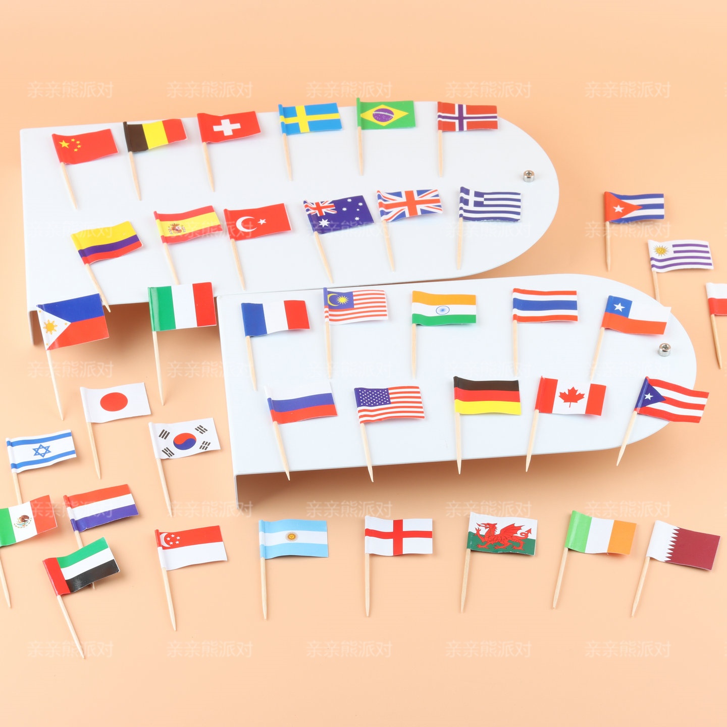 国家国旗零食蛋糕装饰牙签插旗