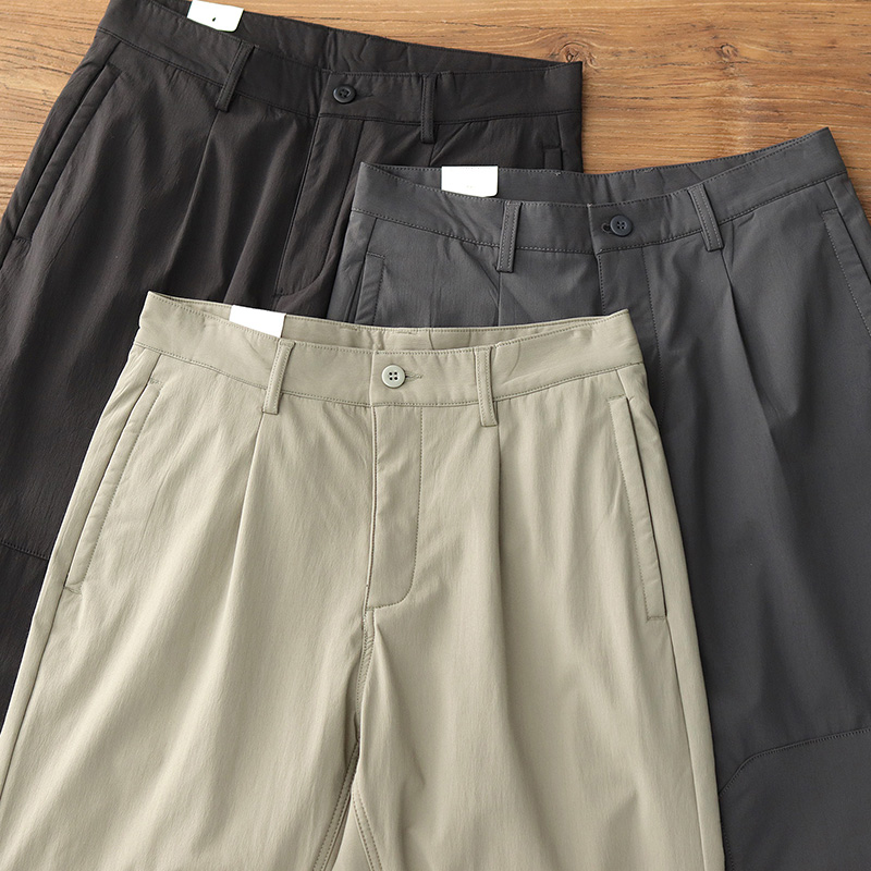 美式休闲加绒保暖男士直筒裤子