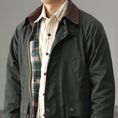 复古灯芯绒翻领猎装 Vintege工装 油蜡夹克阿美咔叽美式 外套男春秋