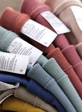 260G日本重磅纯棉T恤男女情侣莫兰迪粉色系厚实宽松简约短袖体恤