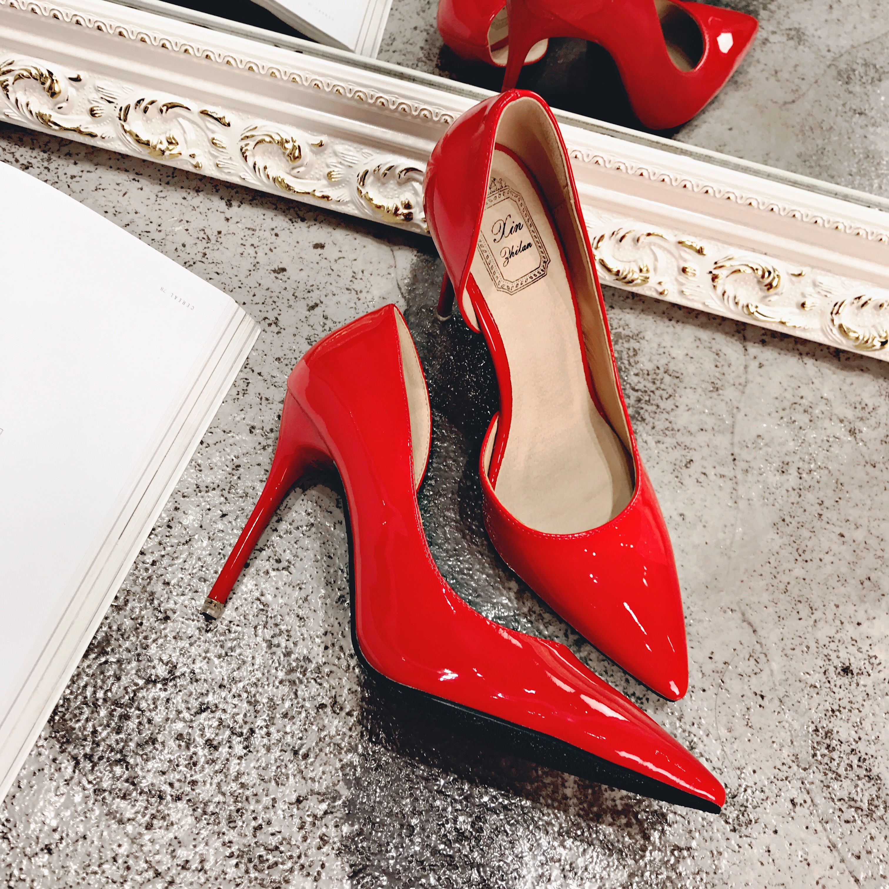 韩版尖头细跟高跟鞋红色婚鞋浅口小码单鞋31 32 33大码女鞋41 43|ruв категории Женская обувь, низкий чистка - от Buy2taobao.com для оказания профессиональной услуги покупки агента Taobao