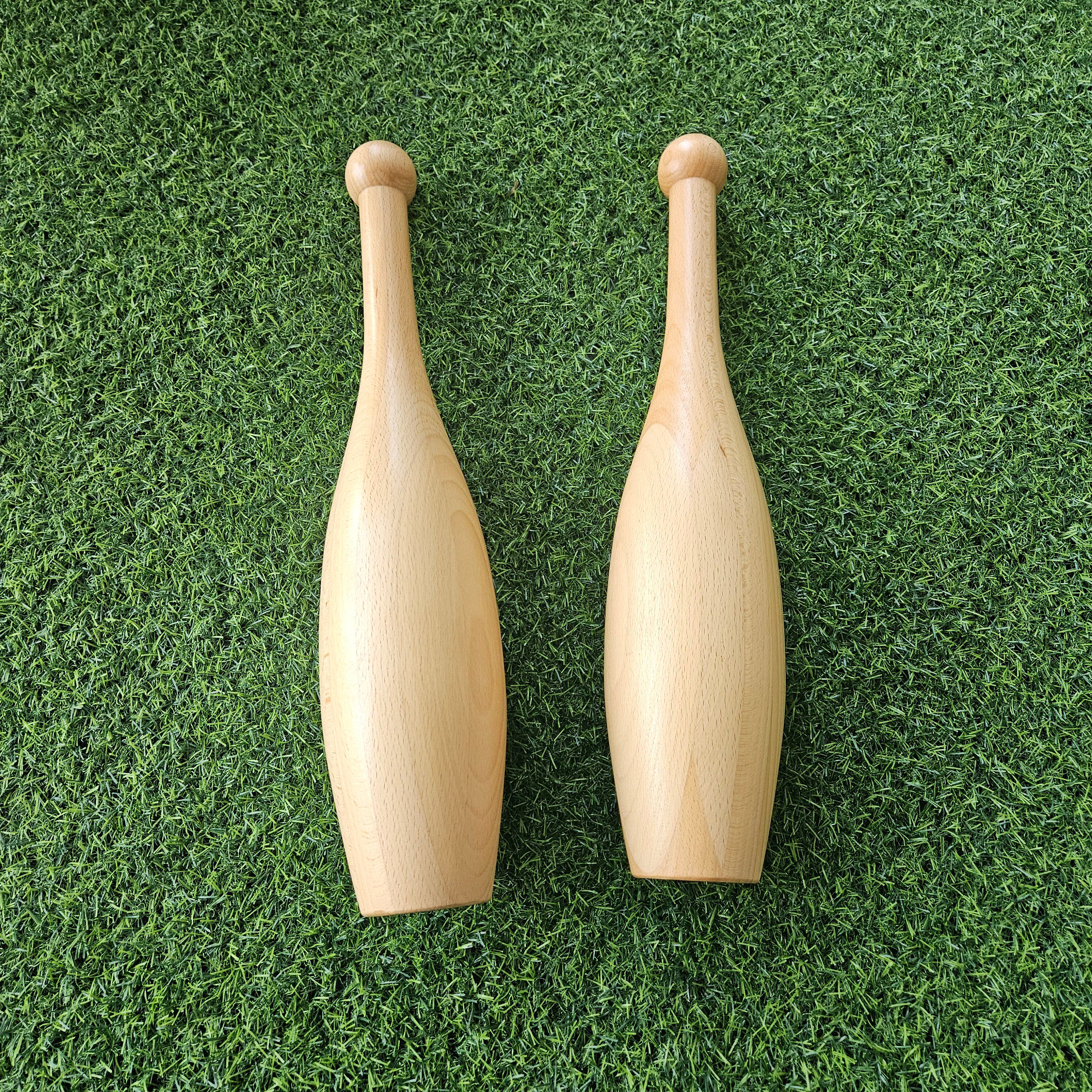 Indian Clubs Indian Light stick, wooden stick bell, Indian stick, Wooden solid wood stick bell, Shoulder rehabilitation thumbnail 3