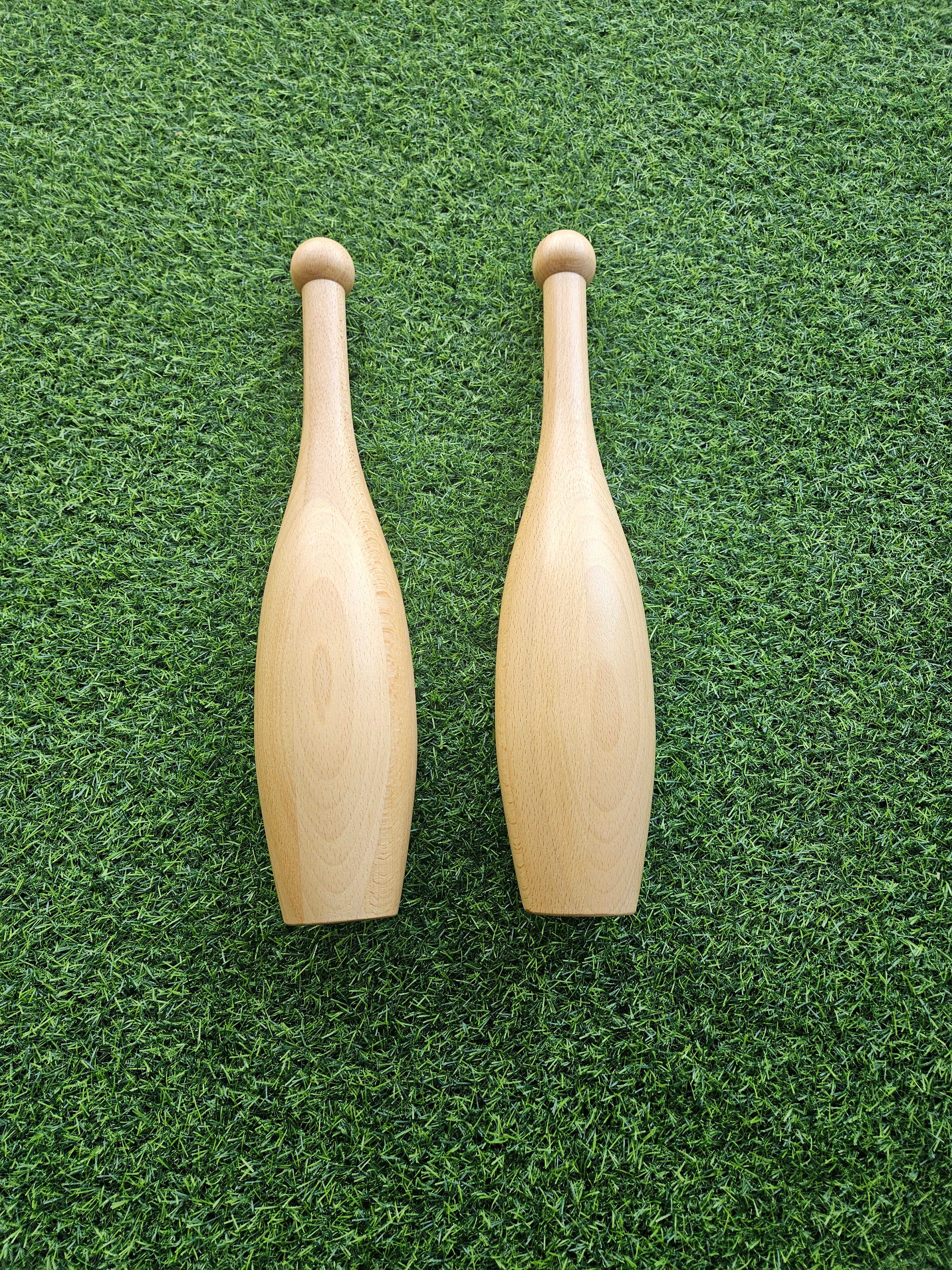 Indian Clubs Indian Light stick, wooden stick bell, Indian stick, Wooden solid wood stick bell, Shoulder rehabilitation thumbnail 2