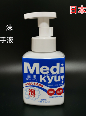 日本进口洗手液杀菌消毒起泡发泡植物泡沫洗手液瓶装替换装 250ml