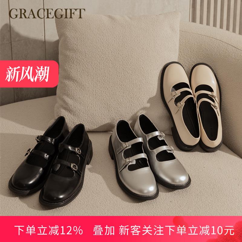 Gracegift玛丽珍女鞋甜美时尚